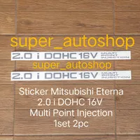 Sticker Mitsubishi Eterna 2.0 i DOHC 16V Multi Point Injection 1set 2p