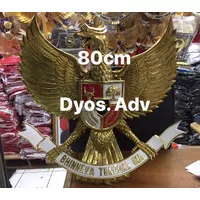 Pajangan burung Garuda pancasila Patung garuda bahan kuningan 80 cm