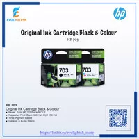 Cartridge HP 703 / Tinta HP 703 Black Colour Original Ink Advantage