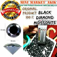 Berlian hitam black moissonite