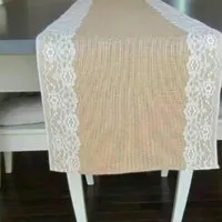 Table Runner/Taplak meja panjang motif 2 renda panjang 1 Meter