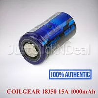 Baterai 18350 Coil Gear 15A 1000mAh Authentic