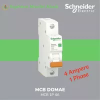 MCB 4 Ampere 1 Phase Domae 6kA Schneider Original Merlin Gerin
