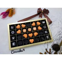 Cokelat Valentine / Coklat Ulang tahun (cokelat mika 28 sekat)