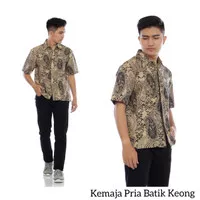 Kemeja Pria Model batik dan Prada