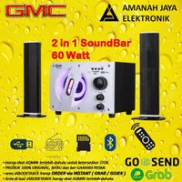 GMC Speaker 886F 2 in 1 Soundbar | Bluetooth | RMS 60 Watt | GMC 886