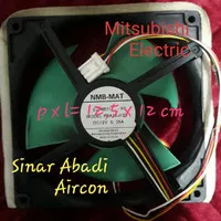 Fan Motor Kulkas Mitsubishi electric DC 12 V 4 kabel