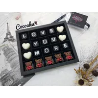 Cokelat ucapan cinta / coklat valentine 20 sekat