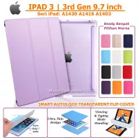 iPad 3 A1430 A1416 A1403 Smartcover Smart Flip Cover Case Transparan