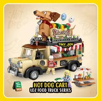 LOZ Block ( HOT DOG CART ) 1116 FOOD TRUCK CAR SERIES Bricks Medium
