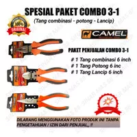 CAMEL SET TANG 3 IN 1 TANG COMBINASI / TANG LANCIP / TANG POTONG 3 PCS