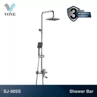 VONE SJ-58SS Shower Tiang Column Panas Dingin Keran Mixer Set Paket