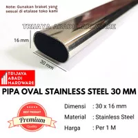 Pipa Oval Stainless Steel 30 mm