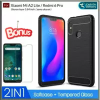 Case Xiaomi Mi A2 Lite Casing Slim Hp BackCase Cover - Hitam