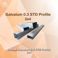 Besi Hollow Galvalum 0.3 STD Profil (mini) BK ukuran 2x4