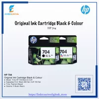 Cartridge HP 704 / Tinta HP 704 Black Colour Original Ink Advantage