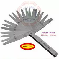 Feeler Gauge WILTOP 0.03-1.0mm (26 Blades)