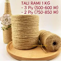 [GROSIR] Tali Rami Goni 1 Kg 3 ply 3 mm 500-600 M 2 ply 2 mm 800-900 M