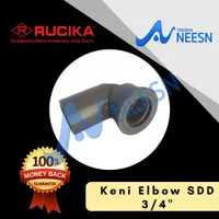 Keni/ Elbow/ Knee/ L Pipa SDD (Sok Drat Dalam) PVC RUCIKA 3/4"