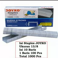 isi Staples Tembak 13/8 Joyko Gun Tucker per pack isi 10 slot