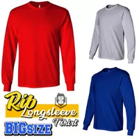 Kaos polos Rib longsleeve big size unisex