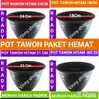 POT BUNGA TAWON HITAM PAKET / POT TANAMAN