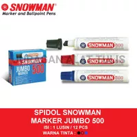 SPIDOL SNOWMAN JUMBO J-500 / SPIDOL PERMANEN - Hitam