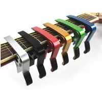 Capo Gitar Ukulele Aluminium Capo Ukulele Tekanan Gitar - M556 - Black