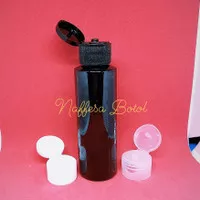 Botol Fliptop 100 ML Hitam Rf / Botol Rf 100ml tutup fliptop varian