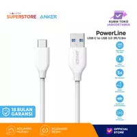 Anker PowerLine USB 3.0 to USB-C Cable 3ft/0.9m - A8163H21 White