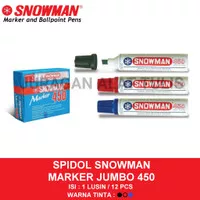SPIDOL SNOWMAN JUMBO J-450 / SPIDOL PERMANEN - Hitam