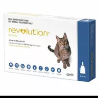 Obat Kutu Kucing REVOLUTION CAT 2.6 KG - 7.5 KG HARGA 1 PIPET