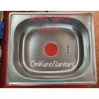 Bak Cuci Piring BCP Kitchen Sink Stainless 1 Lubang Royal SB42