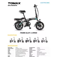 Folding Bike / Sepeda Lipat Listrik Ebike Tomax by CelciusOdessyBike