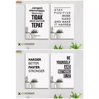 Hiasan Dinding Kamar Pajangan Wall Decor Rumah Kata Kata Bijak