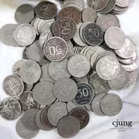 uang logam Rp 50 tahun 1971 cendrawasih mahar seserahan koin antik