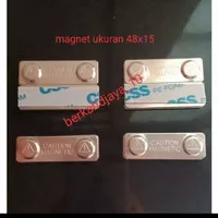 Magnet nametag/magnet papan nama 48x15 kwalitas premium