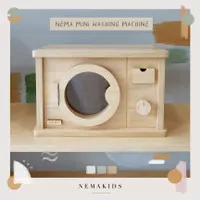 MINI WASHING MACHINE / mainan mesin cuci mini / wooden toys