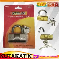 Gembok stelar pendek/Hammer lock short shackle 60mm