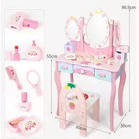 Mainan Anak Kayu /Meja Rias/ Large Vanity Dresser