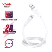 CABLE VIVAN MICRO SM200S ORIGINAL KABEL DATA 2.A USB CHARGER ANDROID