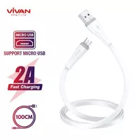 CABLE VIVAN MICRO SM100S ORIGINAL KABEL DATA 2.A USB CHARGER ANDROID