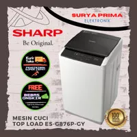 Sharp Mesin Cuci Top Load ES-G876P-GY ( Mesin Cuci Otomatis)