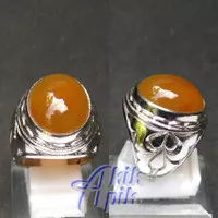 Cincin Batu Akik Solar Baturaja Natural Ukuran Kantoran