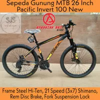 (KHUSUS GOJEK/GRAB) Sepeda Gunung MTB 26 Inch Pacific Invert 100 New