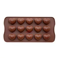 Cetakan Silikon Love Heart Hati Silicone Mold Cetakan Coklat Pudding J