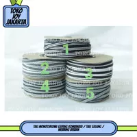 Tali Monochrome Gepeng Kombinasi / Tali Gelang / Webbing Bisban