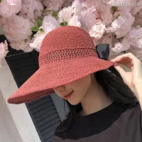 Topi Pantai Wanita Lebar Praktis Masuk Tas / Ransel Topi Fashion Korea