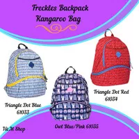 Freckles Backpack Kangaroo Bag Owl Blue/Pink 61035 / Tas Bayi