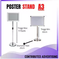 STAND POSTER A3 / TIANG POSTER A3 TERBARU / STAND BANNER TERMURAH